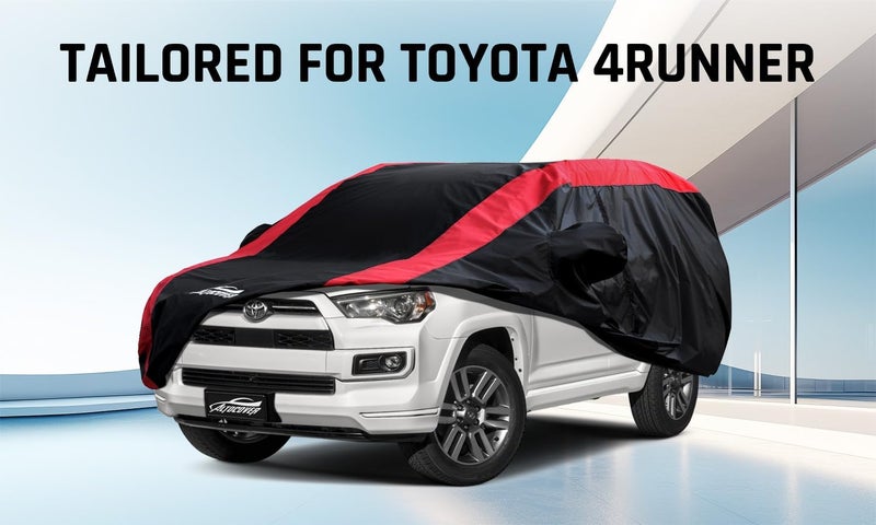 AltoCover Toyota 4Runner Car Cover Waterproof All Weather with Red Strip Design, Custom Fit for Toyota 4 Runner 2003–2025, 4Runner Accessory with Door Zipper & Windproof Straps - Image 2